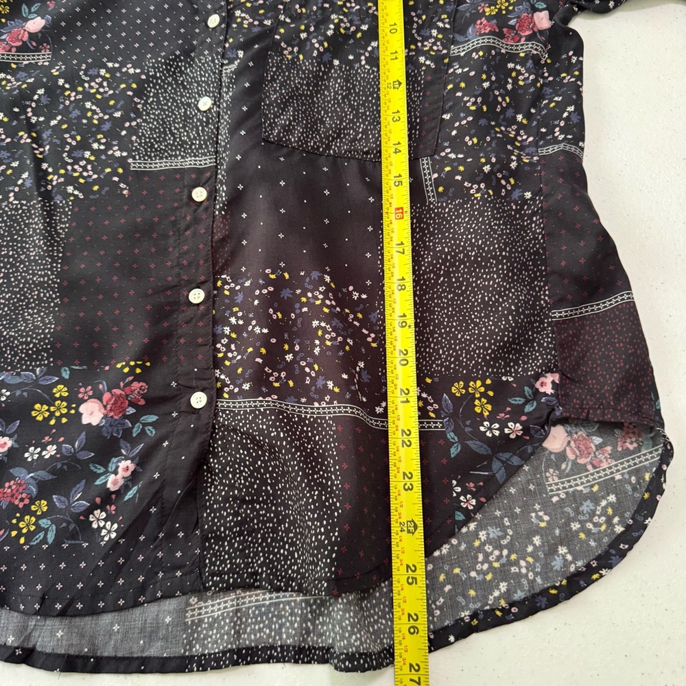Dylan Patchwork Floral One Pocket Button Front To… - image 10